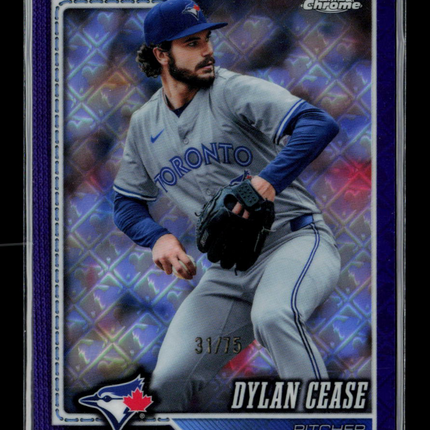 2026 Topps Chrome Dylan Cease #208 Purple Logofractor Refractor 31/75