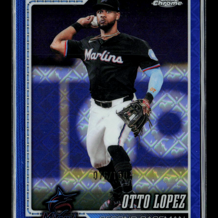 2026 Topps Chrome Otto Lopez #116 Blue Logofractor Refractor 076/160