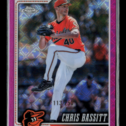 2024 Topps Chrome Chris Bassitt #42 Pink Logofractor 113/250
