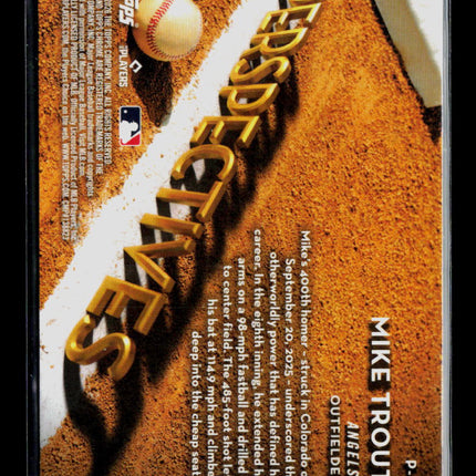 2026 Topps Chrome Perspectives Logofractor Mike Trout #P-5