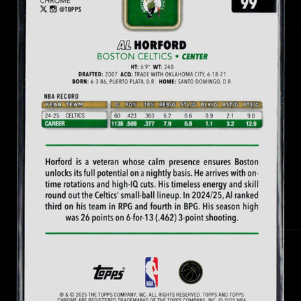 2025 Topps Chrome Al Horford #99 Purple /75