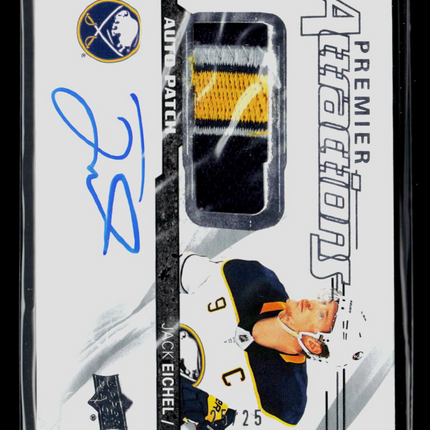 2018 Upper Deck Premier Premier Attractions Jack Eichel #PA-JE Patch Auto /25