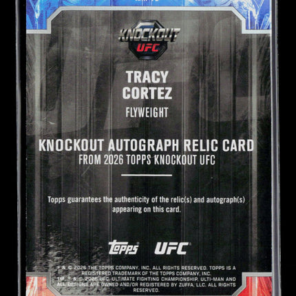 2026 Topps Knockout UFC Tracy Cortez #KAR-TC 19/50 Patch Auto