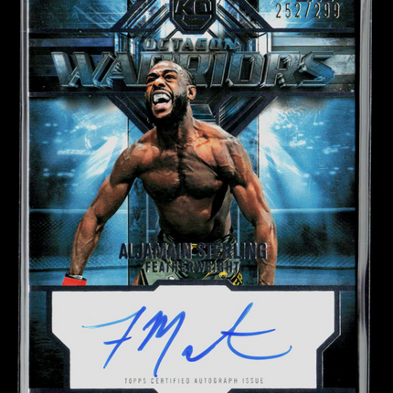 2026 Topps Knockout UFC Octagon Warriors Aljamain Sterling #OWS-AL 252/299 Auto