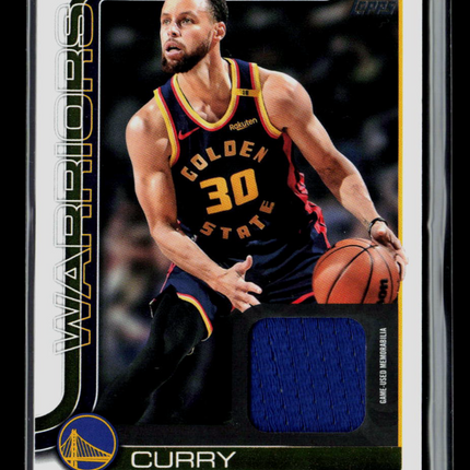 2025 Topps Stephen Curry #FRO-SC Game-Used Jersey