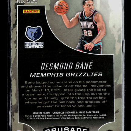 2021 Panini Chronicles Rookies & Stars Crusade Desmond Bane #525 RC