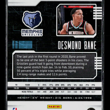 2021 Panini Chronicles Playbook Basketball Desmond Bane #174