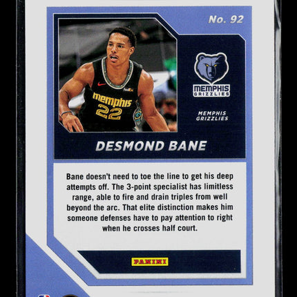 2021 Panini Chronicles Threads Desmond Bane #92 RC