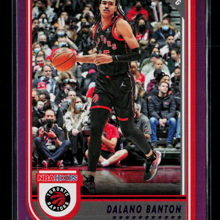 2022 Panini NBA Hoops Dalano Banton #43 Purple