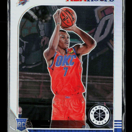 2020 Panini Hoops Premium Stock Darius Bazley #249 RC Silver