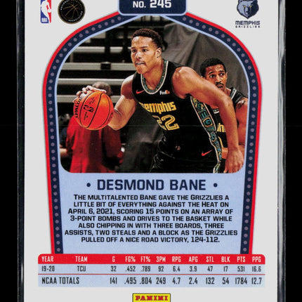 2021 Panini Chronicles Marquee Desmond Bane #245