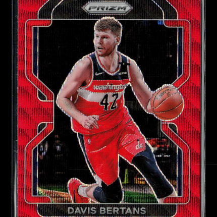 2021 Panini Prizm Davis Bertans #23 Red Wave