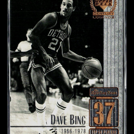 1967 Upper Deck Century Legends Dave Bing #37