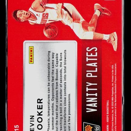 2020 Panini Hoops Vanity Plates Devin Booker #15