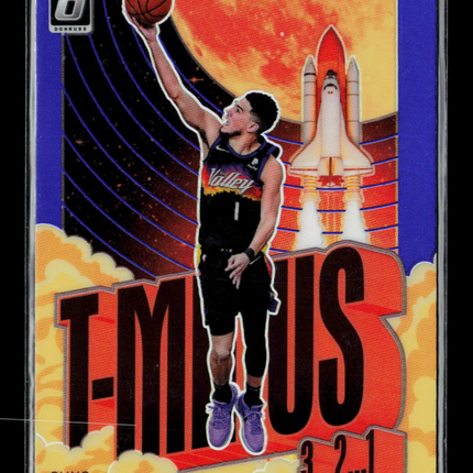 2022 Panini Donruss Optic T-Minus 3-2-1 Devin Booker #15 Purple