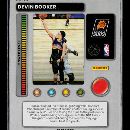 2022 Panini Donruss Optic T-Minus 3-2-1 Devin Booker #15 Purple