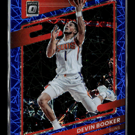 2022 Panini Donruss Optic Devin Booker #142 Blue Velocity