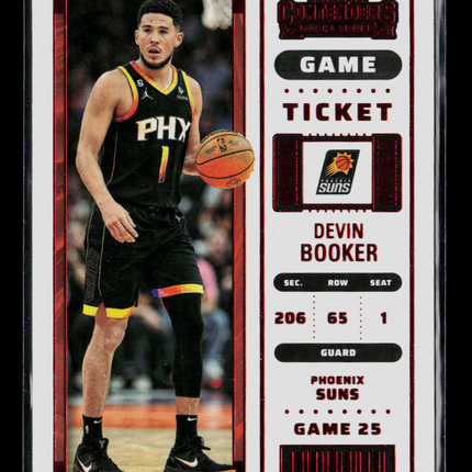 2023 Panini Contenders Basketball Devin Booker #67 Game Ticket