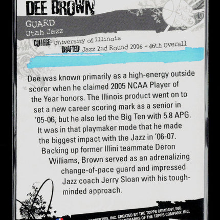 2007 Topps Luxury Box Dee Brown #63 895/999