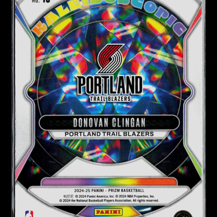 2024 Panini Prizm Kaleidoscopic Donovan Clingan #18