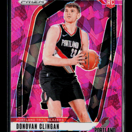 2024 Panini Prizm Donovan Clingan #221 Pink Ice