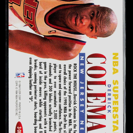 1994 Fleer NBA Superstars Derrick Coleman #3