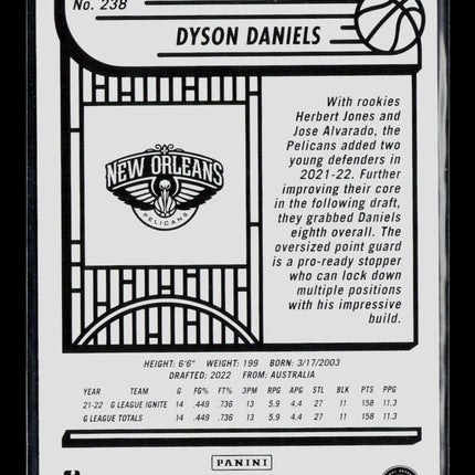2022 Panini NBA Hoops Winter Dyson Daniels #238 RC
