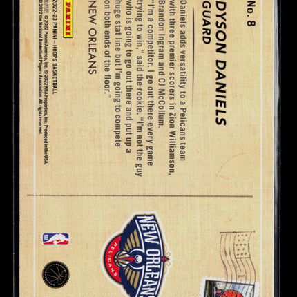 2022 Panini Hoops Rookie Greetings Dyson Daniels #8