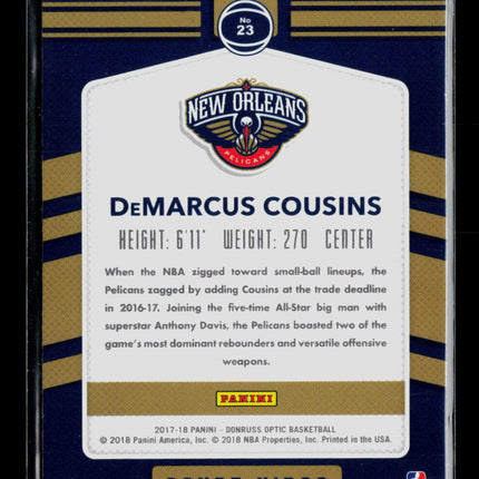 2018 Donruss Optic Court Kings DeMarcus Cousins #23