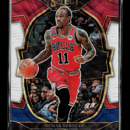 2023 Panini Select DeMar DeRozan #5 Red White Blue Prizm