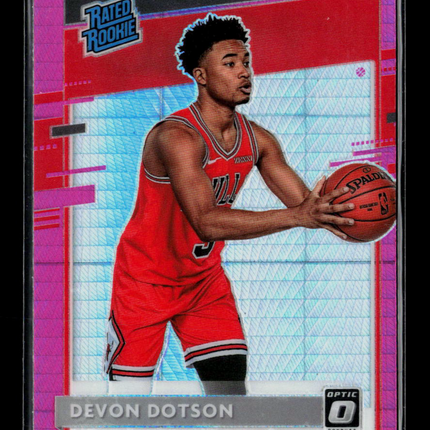 2021 Panini Donruss Optic Devon Dotson #173 Pink Hyper