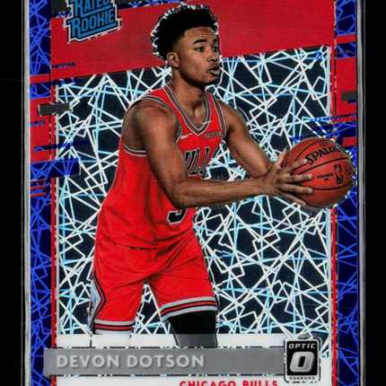 2021 Panini Donruss Optic Devon Dotson #173 Blue Velocity