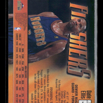 1996 Topps Finest Finishers Dale Ellis #F6 Refractor