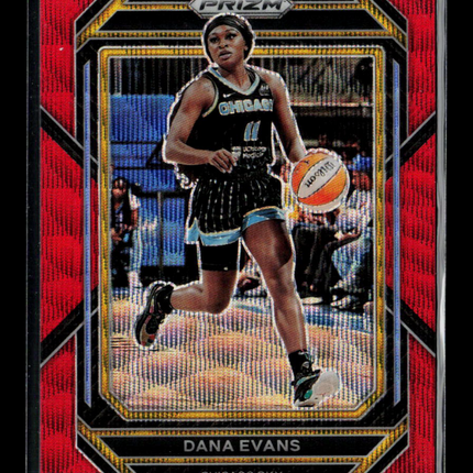 2023 Panini Prizm WNBA Dana Evans #59 Red Wave