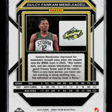 2023 Panini Prizm WNBA Dulcy Fankam Mendjiadeu #42 RC