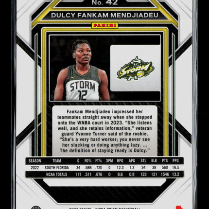 2023 Panini Prizm WNBA Basketball Dulcy Fankam Mendjiadeu #42 RC