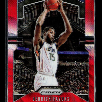 2019 Panini Prizm Derrick Favors #169 Red Wave