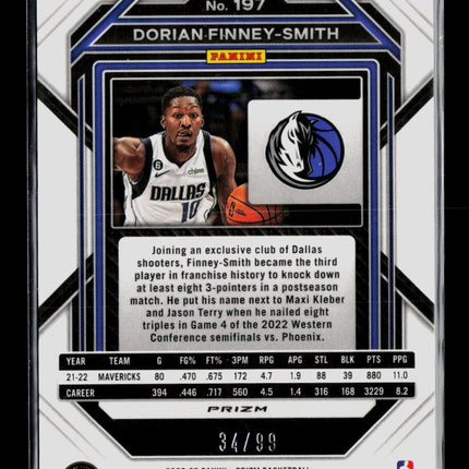 2023 Panini Prizm Dorian Finney-Smith #197 Purple 34/99