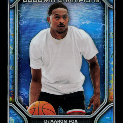 2024 Upper Deck Goodwin Champions De'Aaron Fox #P3 Aquamarine 51/75