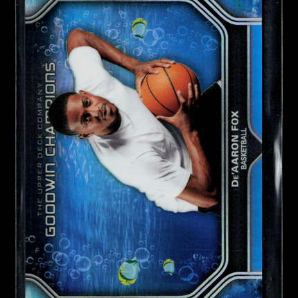2024 Upper Deck Goodwin Champions De'Aaron Fox #P93 Aquamarine 46/75