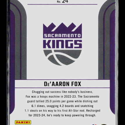2023 Panini Donruss Franchise Features De'Aaron Fox #24