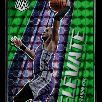 2021 Panini Mosaic Elevate De'Aaron Fox #11 Green