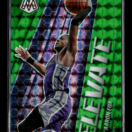2021 Panini Mosaic Elevate De'Aaron Fox #11 Green