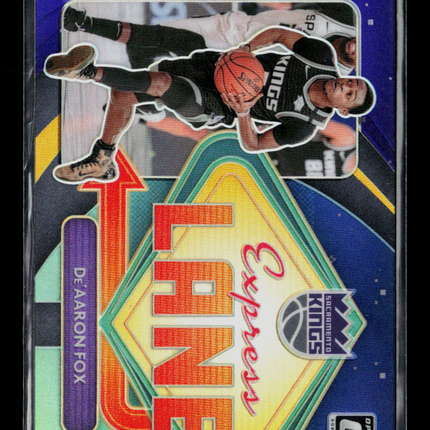 2021 Donruss Optic Express Lane Prizm De'Aaron Fox #5 purple