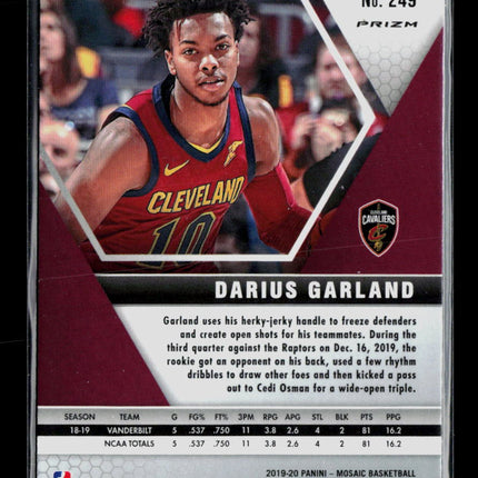 2020 Panini Mosaic Darius Garland #249 Green RC