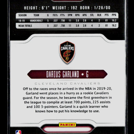 2020 Panini Chronicles Playbook Darius Garland #195 RC