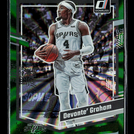 2023 Panini Donruss Devonte' Graham #59 Green Laser