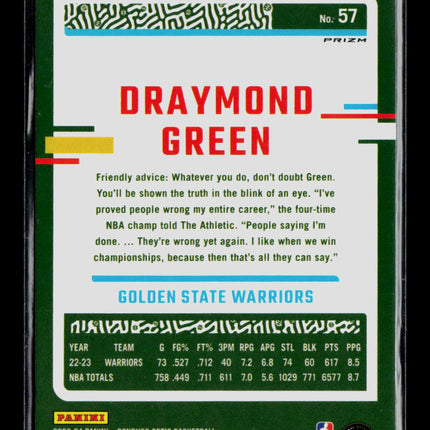 2024 Panini Donruss Optic Draymond Green #57 Pink Hyper