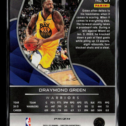 2022 Panini Spectra Draymond Green #81