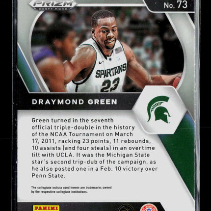 2021 Panini Prizm Draft Picks Draymond Green #73 silver
